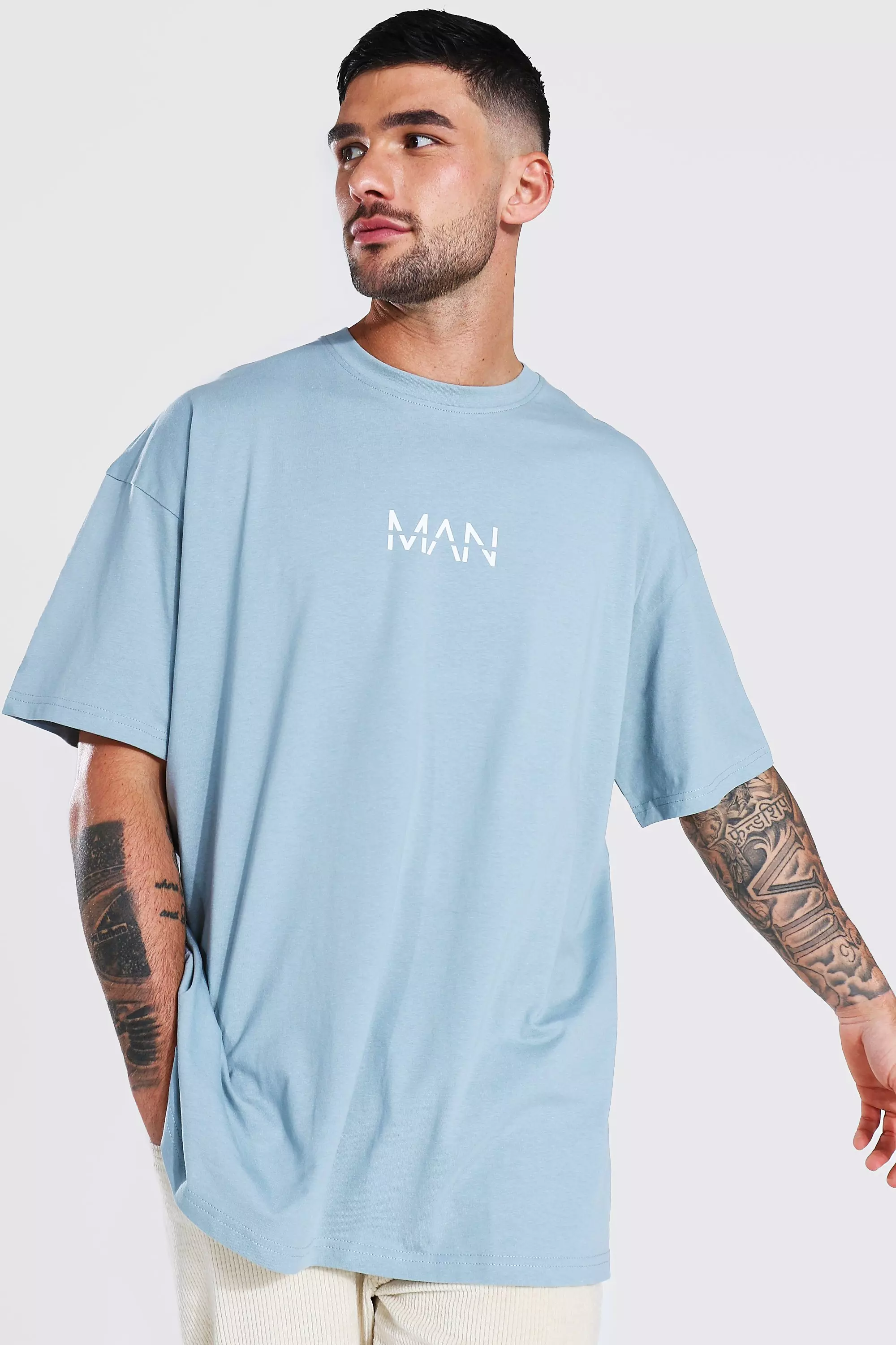 Oversized Original Man T shirt boohooMAN USA